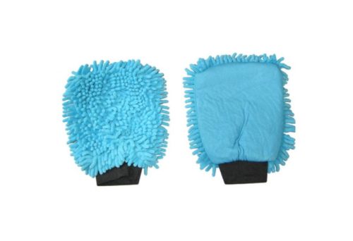 gant chenille rasta bleu